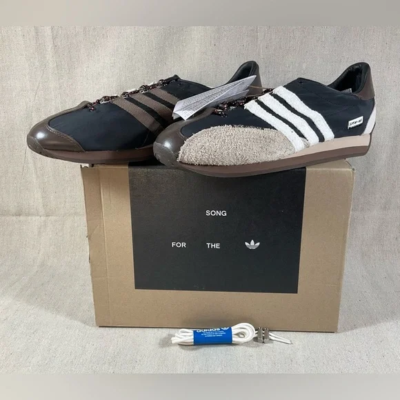 Adidas SFTM x Country OG Core Black  Core White & Earth Strata NIB Size 12.5 - Picture 3 of 9